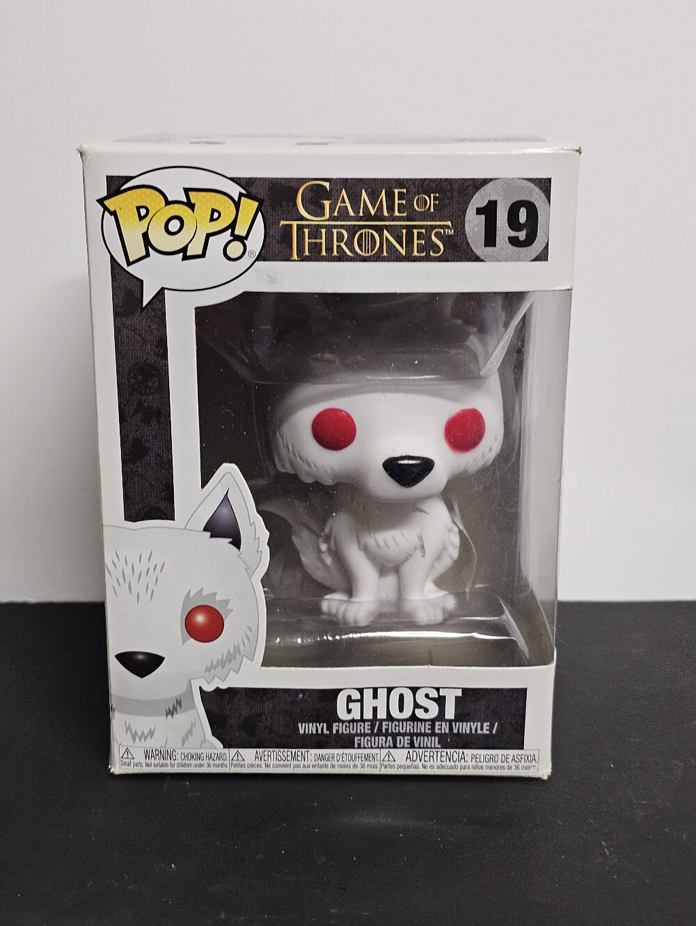 Funko Pop Game of Thrones Ghost 19 Vaulted Direwolf Figure New In Box